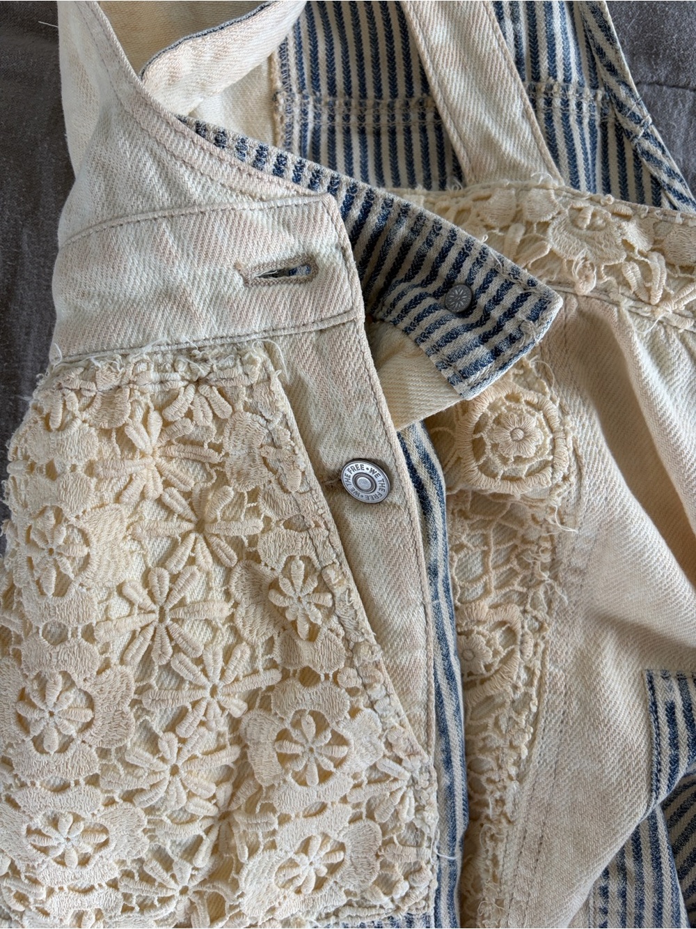 Free People Patchwork Overalls - Picture 4 of 6